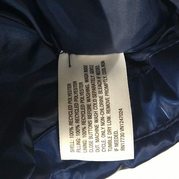 NEW! Women's Iridescent Shine Duvet Puffer Jacket Coat, Blue - Wild Fable - Picture 13 of 16